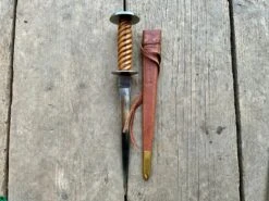 14thC Medieval English Knights Rondel Dagger 20 14thC Medieval English Knights Rondel Dagger -Tod Cutler Shop TC89Knight sRondel withbrownscab