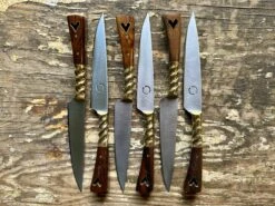 Heart Medieval Eating Knife In Wood 14-15th Century