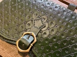 Small Bollock Pouch With Gusset 14-16thC 19 Small Bollock Pouch With Gusset 14-16thC -Tod Cutler Shop TCL17smallleatherpouch closeupofpattern