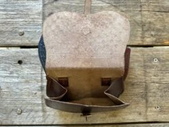 Small Bollock Pouch With Gusset 14-16thC 20 Small Bollock Pouch With Gusset 14-16thC -Tod Cutler Shop TCL17smallleatherpouch viewintopouchfromabove