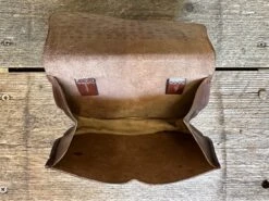 Small Bollock Pouch With Gusset 14-16thC 21 Small Bollock Pouch With Gusset 14-16thC -Tod Cutler Shop TCL17smallleatherpouch viewintopouchfromabove2