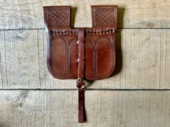 14th/15thC Incised Leather Belt Pouch -Tod Cutler Shop TCL214th 15thCIncisedLeatherBeltPouch Brown