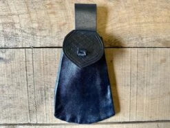 Soft Drawstring Belt Pouch 13-16thC -Tod Cutler Shop TCL3Softdrawstringbelt black