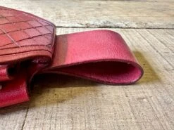 Soft Drawstring Belt Pouch 13-16thC -Tod Cutler Shop TCL3Softdrawstringbelt closeupofloop