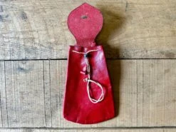 Soft Drawstring Belt Pouch 13-16thC -Tod Cutler Shop TCL3Softdrawstringbelt redwithopenflap
