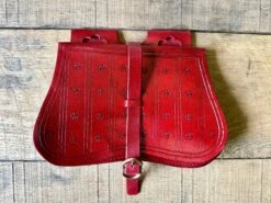 14th-16thC Bollock Pouch With Decoration And Gusset -Tod Cutler Shop TCL514th 16thCBollockpouchwithdecorationandgusset red