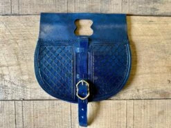 13th-15thC Rounded Belt Pouch 21 13th-15thC Rounded Belt Pouch -Tod Cutler Shop TCL613 15thCRoundedbeltpouch darkblue