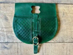 13th-15thC Rounded Belt Pouch 22 13th-15thC Rounded Belt Pouch -Tod Cutler Shop TCL613 15thCRoundedbeltpouch green