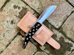 14thC-15thC Zoomorphic Folding Knife In Horn Or Bone -Tod Cutler Shop TCP12514thCZoomorphicFoldingKnife hornonsheath