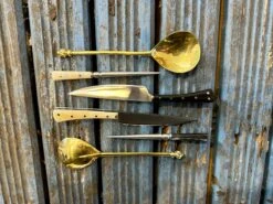 15thC Three Piece Eating Set In Bone Or Horn