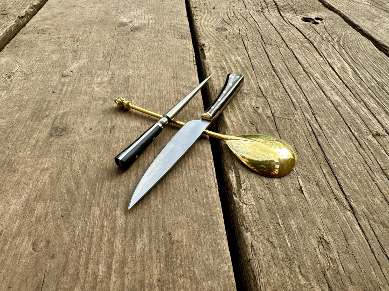 15thC Three Piece Eating Set In Bone Or Horn 9 15thC Three Piece Eating Set In Bone Or Horn - Image 7