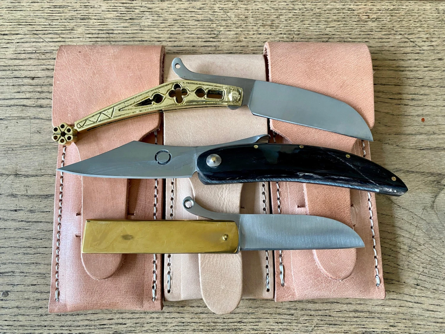 Medieval Brass Cased Folding Knife TCP65 10 Medieval Brass Cased Folding Knife TCP65 - Image 8