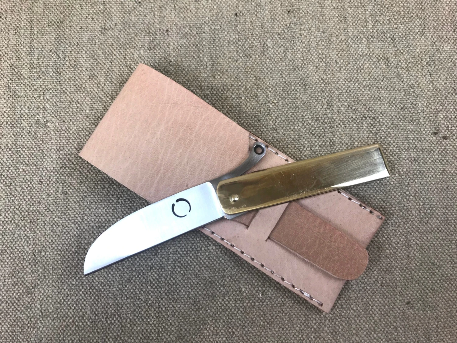 Medieval Brass Cased Folding Knife TCP65 4 Medieval Brass Cased Folding Knife TCP65 - Image 2