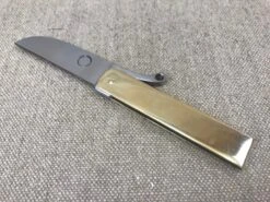 Medieval Brass Cased Folding Knife TCP65 13 Medieval Brass Cased Folding Knife TCP65 -Tod Cutler Shop TCP65 3