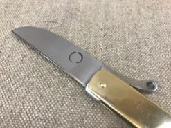 Medieval Brass Cased Folding Knife TCP65 14 Medieval Brass Cased Folding Knife TCP65 -Tod Cutler Shop TCP65 4