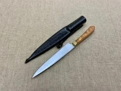 Wood Handled 14thC - 15thC Medieval Eating Knife 31 Wood Handled 14thC - 15thC Medieval Eating Knife -Tod Cutler Shop TCP6black