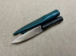 Early Medieval Ribbed Horn Eating Knife 12thC/14thC -Tod Cutler Shop TCP7green