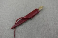 Medieval Brass Handled Eating Knife 13th-16thC 'Be Merie' 'Domine'. 25 Medieval Brass Handled Eating Knife 13th-16thC 'Be Merie' 'Domine'. -Tod Cutler Shop TCP93D