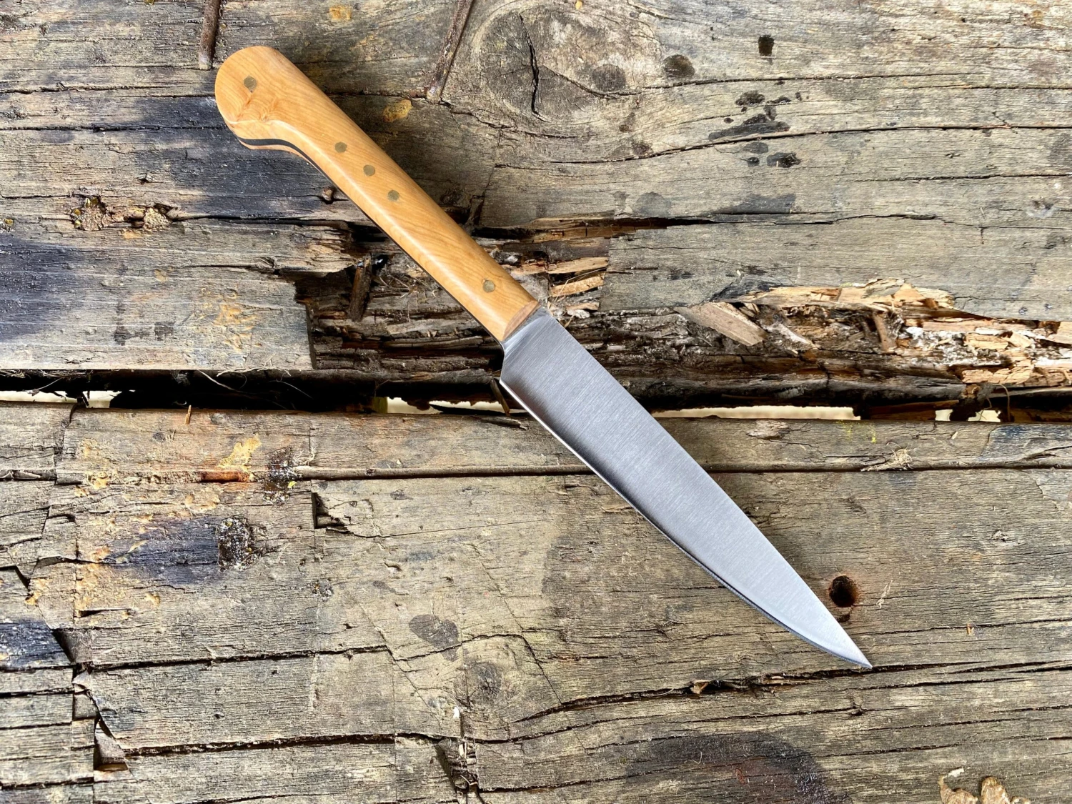 Low Status Medieval Eating Knife Wood Handle 13th-15thC 3 Low Status Medieval Eating Knife Wood Handle 13th-15thC