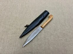 Low Status Medieval Eating Knife Wood Handle 13th-15thC 29 Low Status Medieval Eating Knife Wood Handle 13th-15thC -Tod Cutler Shop TCP9black