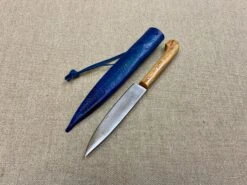 Low Status Medieval Eating Knife Wood Handle 13th-15thC 25 Low Status Medieval Eating Knife Wood Handle 13th-15thC -Tod Cutler Shop TCP9blue