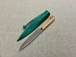 Low Status Medieval Eating Knife Wood Handle 13th-15thC 24 Low Status Medieval Eating Knife Wood Handle 13th-15thC -Tod Cutler Shop TCP9green