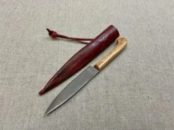 Low Status Medieval Eating Knife Wood Handle 13th-15thC 27 Low Status Medieval Eating Knife Wood Handle 13th-15thC -Tod Cutler Shop TCP9red