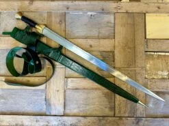 Scottish Swirk 30 Scottish Swirk -Tod Cutler Shop TCS10SwirkSword withgreenscabbard