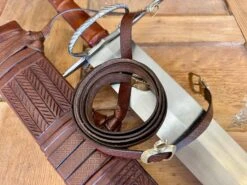 German War Sword 30 German War Sword -Tod Cutler Shop TCS13GermanWarSword withbrownscabbard