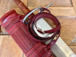 German War Sword 29 German War Sword -Tod Cutler Shop TCS13GermanWarSword withredscabbard