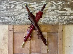 Coustille Sword 19 Coustille Sword -Tod Cutler Shop TCS15Coustille twoswordsinscabbardscrossed