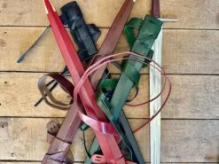 Viking Norman Brazil Nut Sword 18 Viking Norman Brazil Nut Sword -Tod Cutler Shop TCS17Brazilnutsword pileofscabbards withonesword