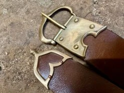 Medieval Arming Sword Type XIV 1270-1350 18 Medieval Arming Sword Type XIV 1270-1350 -Tod Cutler Shop TCS1G2 closeupofbuckleends