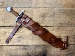 Cleaver Falchion - 13thC To 14thC Reproduction Medieval Sword 15 Cleaver Falchion - 13thC To 14thC Reproduction Medieval Sword -Tod Cutler Shop TCS7CleaverFalchion inabrownscab