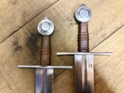 13th Century Single Handed Medieval Sword 12 13th Century Single Handed Medieval Sword -Tod Cutler Shop TCS913thCsingledhandedsword twohiltstogether