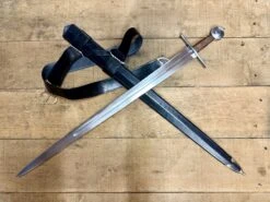 13th Century Single Handed Medieval Sword 13 13th Century Single Handed Medieval Sword -Tod Cutler Shop TCS913thCsingledhandedsword withblackscab