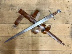 13th Century Single Handed Medieval Sword 14 13th Century Single Handed Medieval Sword -Tod Cutler Shop TCS913thCsingledhandedsword withbrownscab