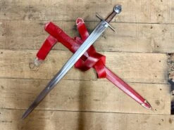 13th Century Single Handed Medieval Sword 15 13th Century Single Handed Medieval Sword -Tod Cutler Shop TCS913thCsingledhandedsword withredscab
