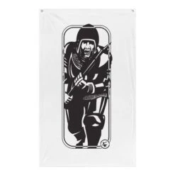 Running Man At Arms Target - Tod Cutler Flag