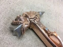 Italian War Hammer - Dragon Hammer 14th - 15thC -Tod Cutler Shop dragonhammer2unmounted1