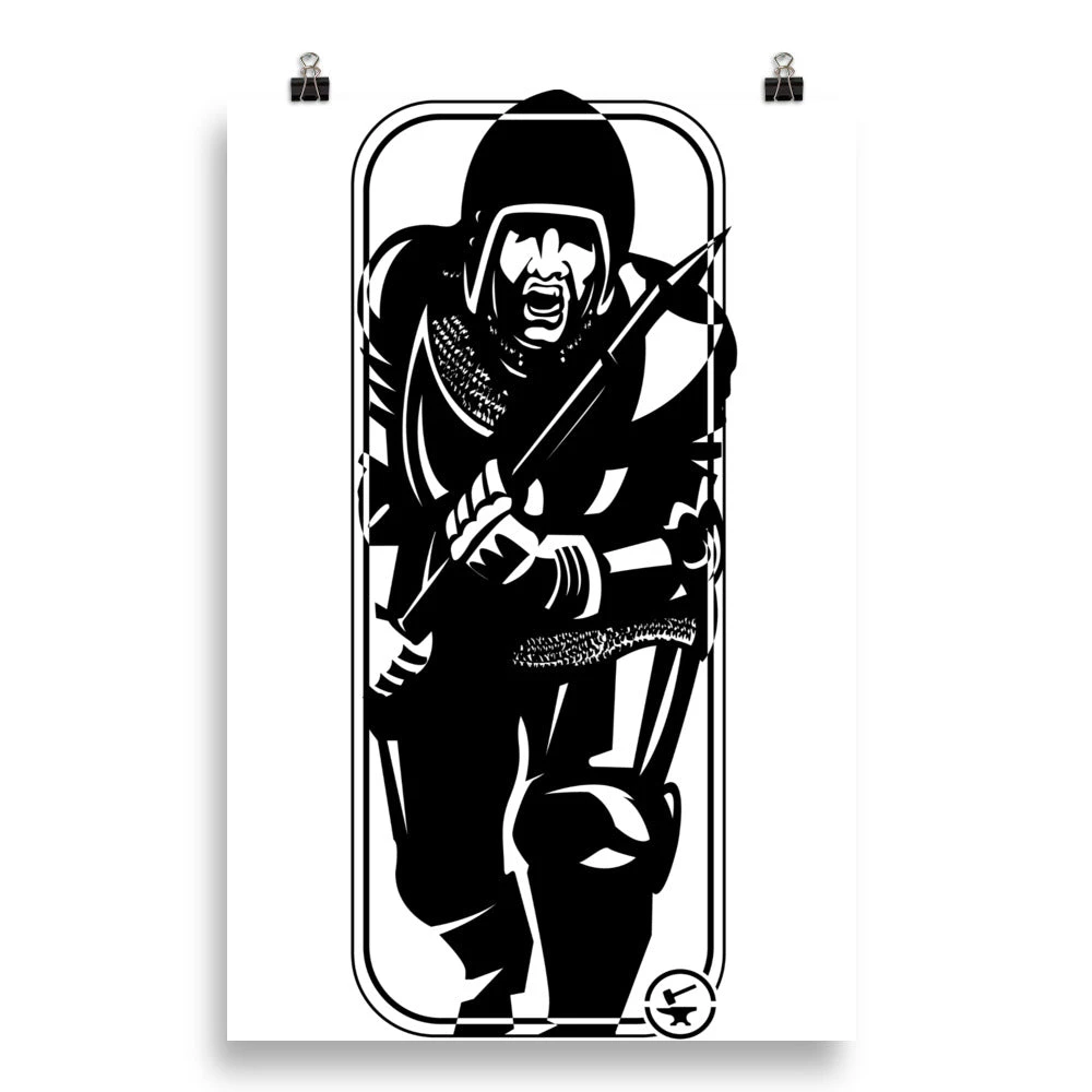 Running Man At Arms Target - Tod Cutler Poster 3 Running Man At Arms Target - Tod Cutler Poster