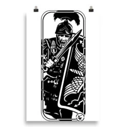 Running Roman Target - Tod Cutler Poster