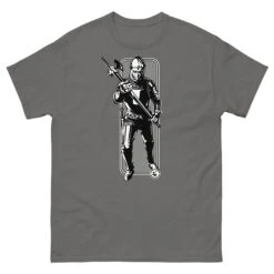 Running Knight - Tod Cutler T Shirt -Tod Cutler Shop mens classic tee charcoal front 65c248cf95294