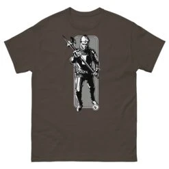 Running Knight - Tod Cutler T Shirt -Tod Cutler Shop mens classic tee dark chocolate front 65c248cf8ddb8