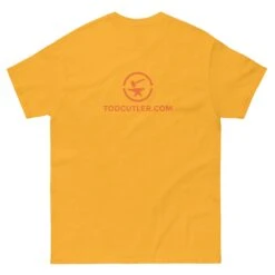 Running Red Coat - Tod Cutler T Shirt 41 Running Red Coat - Tod Cutler T Shirt -Tod Cutler Shop mens classic tee gold back 65c14bb9a915e