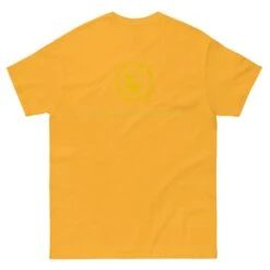 The Trebuchet - Tod's Workshop T Shirt 36 The Trebuchet - Tod's Workshop T Shirt -Tod Cutler Shop mens classic tee gold back 65c3bd0fb2c4f