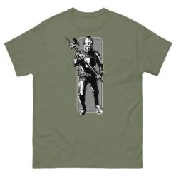 Running Knight - Tod Cutler T Shirt -Tod Cutler Shop mens classic tee military green front 65c248cf97bff
