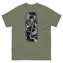 Running Roman - Tod Cutler T Shirt -Tod Cutler Shop mens classic tee military green front 65c2524ebcb87