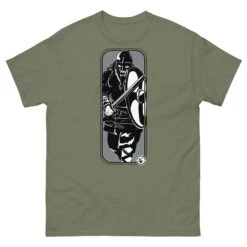 Running Viking - Tod Cutler T Shirt -Tod Cutler Shop mens classic tee military green front 65c254aa9ac30