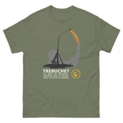 The Trebuchet - Tod's Workshop T Shirt 31 The Trebuchet - Tod's Workshop T Shirt -Tod Cutler Shop mens classic tee military green front 65c3bd0face26